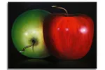 Two Apples - Original Painting on Canvas