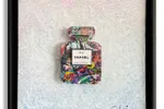 Chanel N5 Resolution - Original 3D Wall Painting/Sculpture