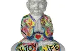 Enjoy Life Buddha - Original Swarovski Sculpture