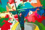 Tightrope walker (Flashback) | Original painting acrylic on canvas