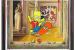 Bart escaping from the Conversation – Original Painting on Canvas