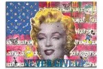 Marilyn Monroe Flag - Original Painting on Canvas