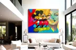 Symphony Mickey Marilyn - Original Painting on Canvas