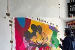 Symphony Mickey Marilyn - Original Painting on Canvas