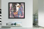 Batman Superman Beauty - Original Painting on Canvas