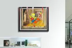 Bart escaping from the Conversation – Original Painting on Canvas