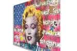 Marilyn Monroe Flag - Original Painting on Canvas