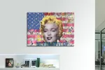 Marilyn Monroe Flag - Original Painting on Canvas