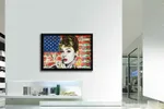Audrey Hepburn Flag - Original Painting on Canvas