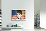 Audrey Hepburn Flag - Original Painting on Canvas