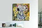 Beatles Snoopy -  Original Painting on Canvas