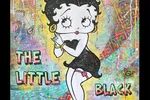 The Little Black Dress Betty Boop - Original Painting on Canvas