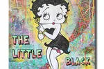 The Little Black Dress Betty Boop - Original Painting on Canvas