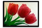 Red tulips – Original Painting on Canvas