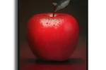 Red Apple 2 - Original Painting on Canvas