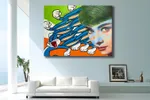 Chasing Audrey Hepburn - Original Painting on Canvas