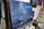 Very large scale XXL gigantic size abstract mindscape A way to infinity 15