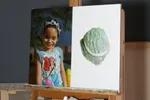 Bi-painting – Sofia/A savoy cabbage