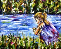 Das Mädchen am Fluss