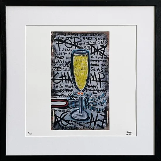 Limited Edt. Art Print – POP THE CHAMPAGNE