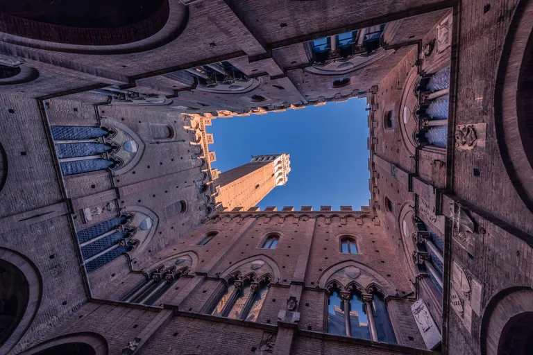 View of the Torre del Mangia, Siena