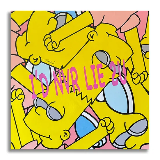 I'd never lie to you Bart - Original Painting on Canvas