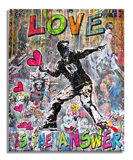 Love  is the answer - Original Painting on Canvas