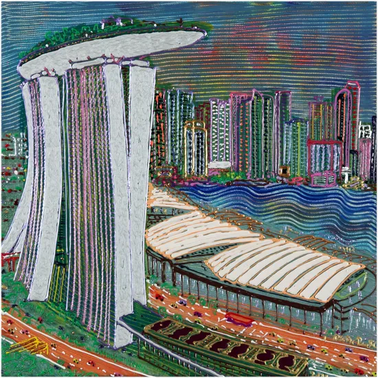 ARIA DURA PER LA FINZIONE DI UNO SCORCIO URBANO 404 (SINGAPORE)