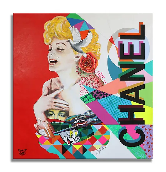 Marilyn Chanel N5 - Original Painting on Canvas