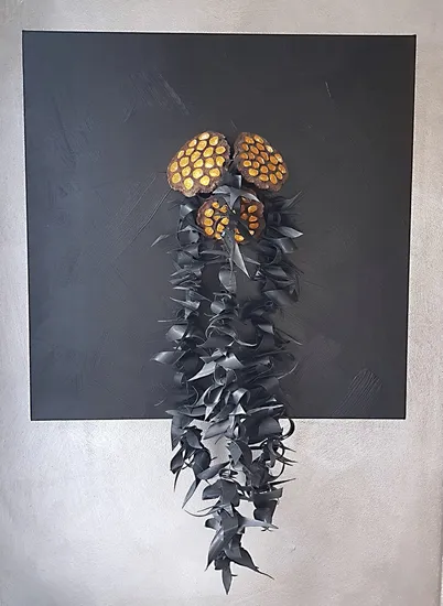 lotus flowers on a murky temple lake at karnak, upper egypt   |   2017