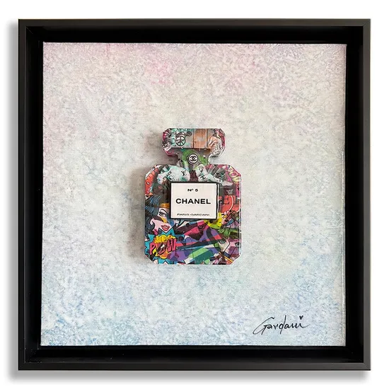 Chanel N5 Resolution - Original 3D Wall Painting/Sculpture