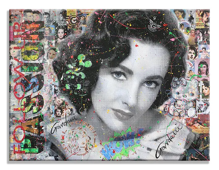 Elizabeth Taylor - Follow your Passion - Original painting on canvas