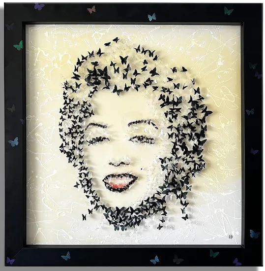 Marilyn butterfly – Unique 3D Painting/Wall Sculpture