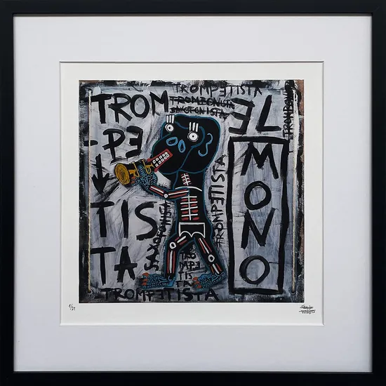 Limited Edt. Art Print – EL MONO TROMPETISTA