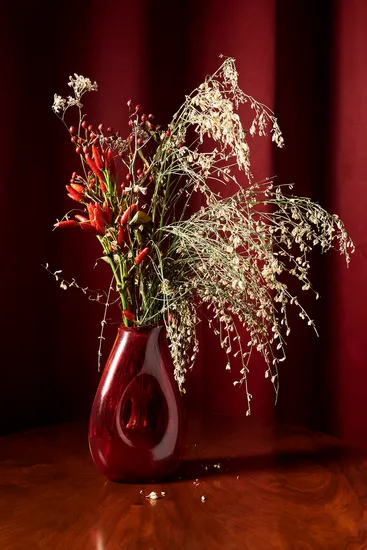 Peppers and flowers