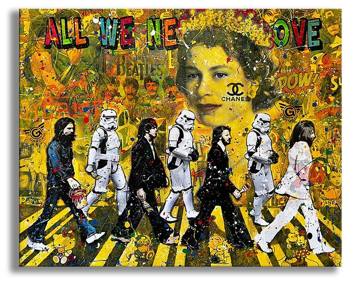 Royalty Beatles  – Original Painting on canvas