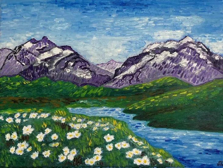 The mountains of Van Gogh