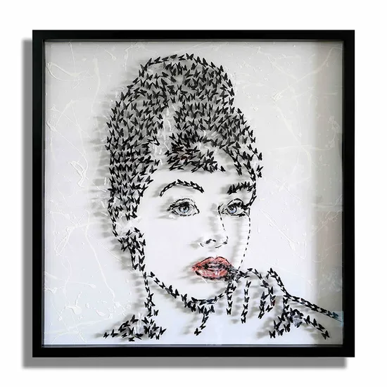 Audrey Dreams – Unique 3D Painting/Wall Sculpture