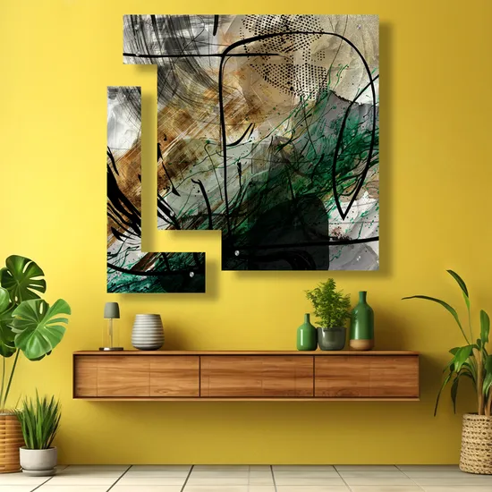 Original Painting by LYNNE GODINA ORME Take A Risk - Diptych, 125x125 cm