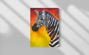 Zebra painting (size 50x70cm)