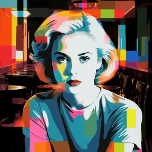 Diner Diva: A Pop Art Ode to Urban Elegance