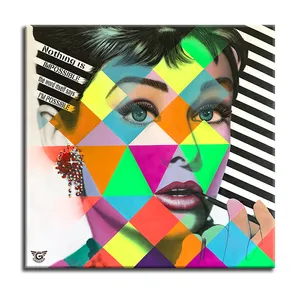Audrey Hepburn Romance of dimensions - Original Painting on Canvas