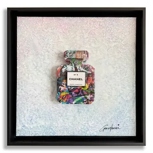 Chanel N5 Resolution - Original 3D Wall Painting/Sculpture