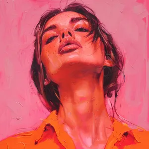 ORANGE PINK PORTRAIT