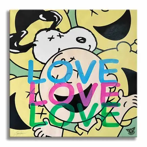 Snoopy i love u lots! -  Original Painting on Canvas