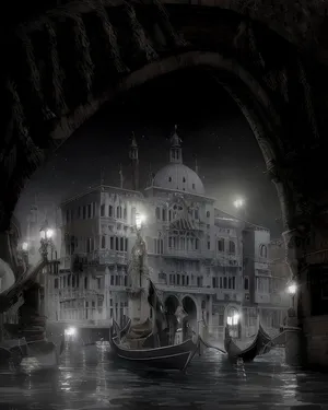 Mysterious palace in Venice
