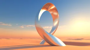 Modern Minimalist Futuristic Sculptures