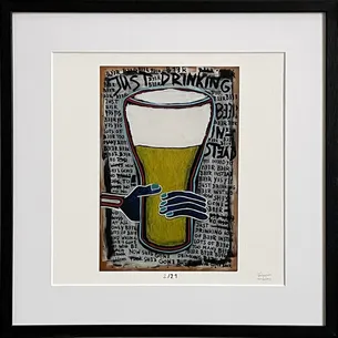 Limited Edt. Art Print – JUST DRINKING BEER INSTEAD