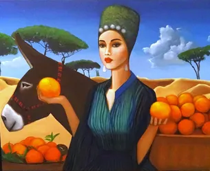 Orange seller