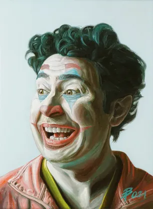 Self portrait as a joker n.2